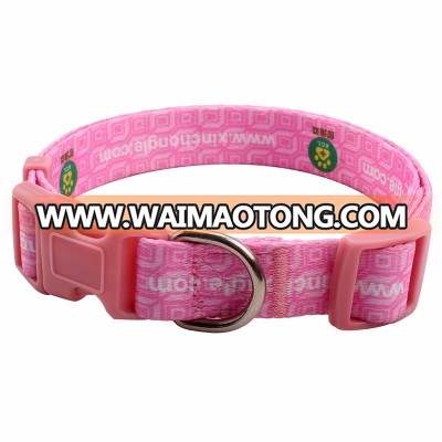 Amazon hot sell personalised custom cute pink dog collar