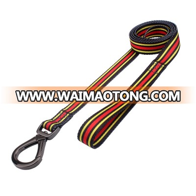 Wholesale pet products glossy polyester heated dog leash with dog hook