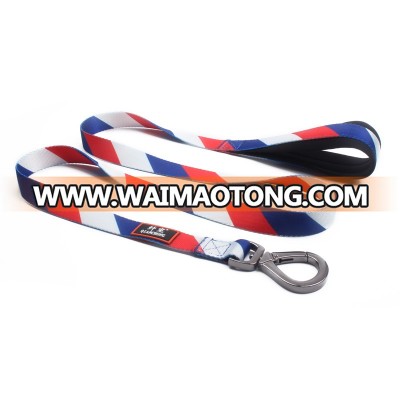 New Design Large Size Glossy Polyester Police Dog Leash