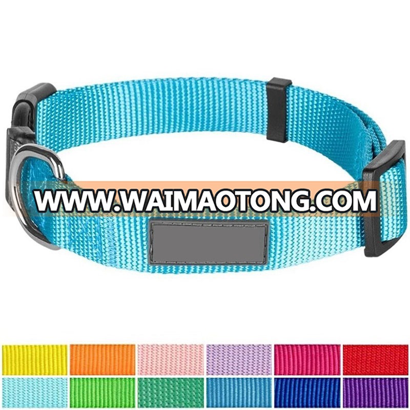 High Quality S-M-L-XL Size Cheap Adjustable Colorful Hunting Nylon Dog Collar