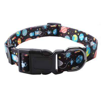 Guangzhou factory direct sell cute sublimation fabric print pet dog collar